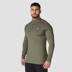 squatwolf-running-tops-for-men-core-running-top-khaki-long-sleeves-gym-wear