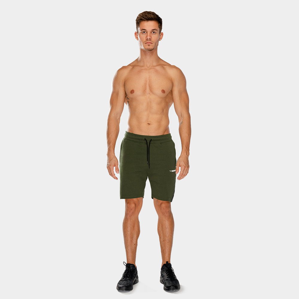squatwolf-short-for-men-warrior-panel-shorts-olive-workout-gym-wear