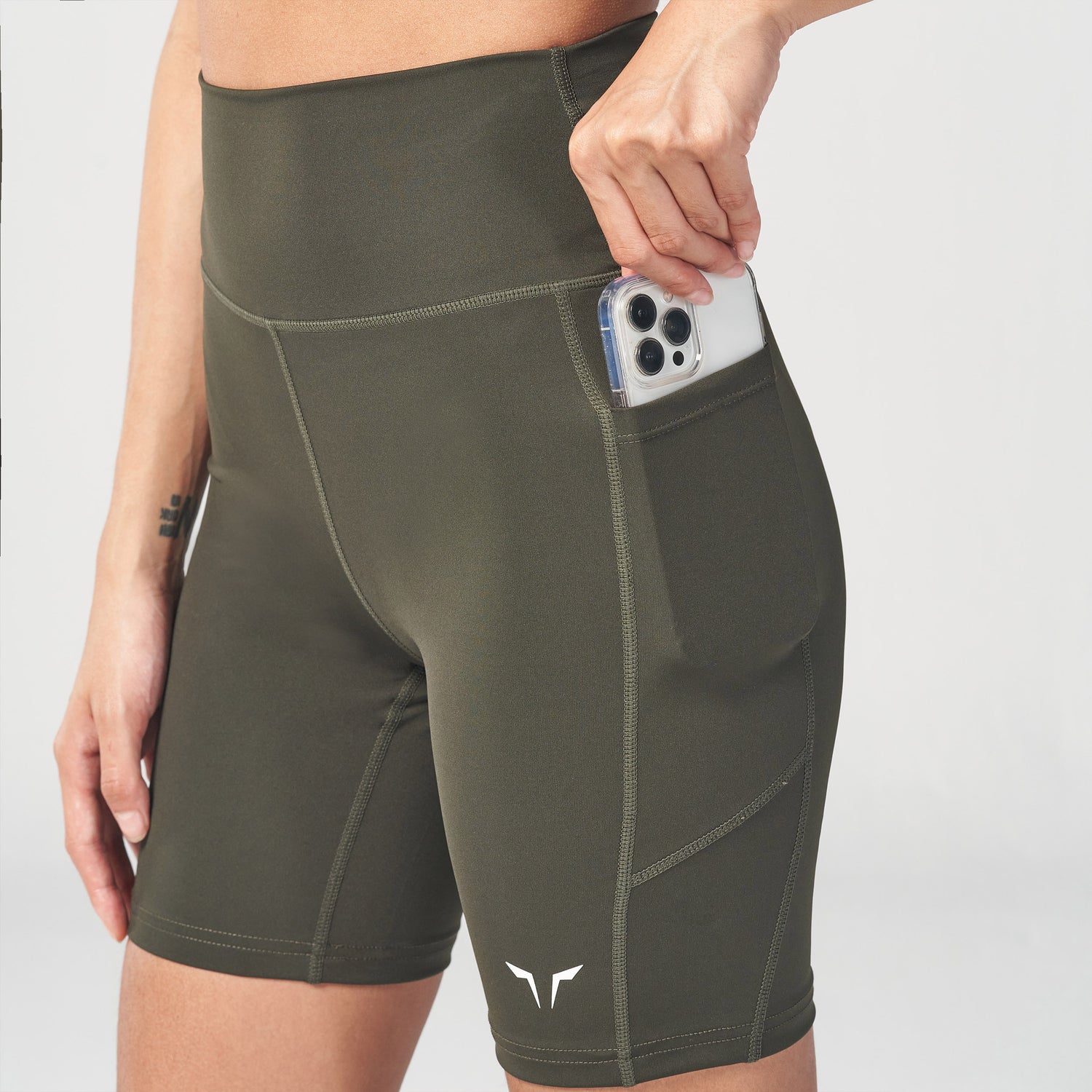 squatwolf-workout-clothes-essential-7-cycling-short-khaki-gym-shorts-for-women