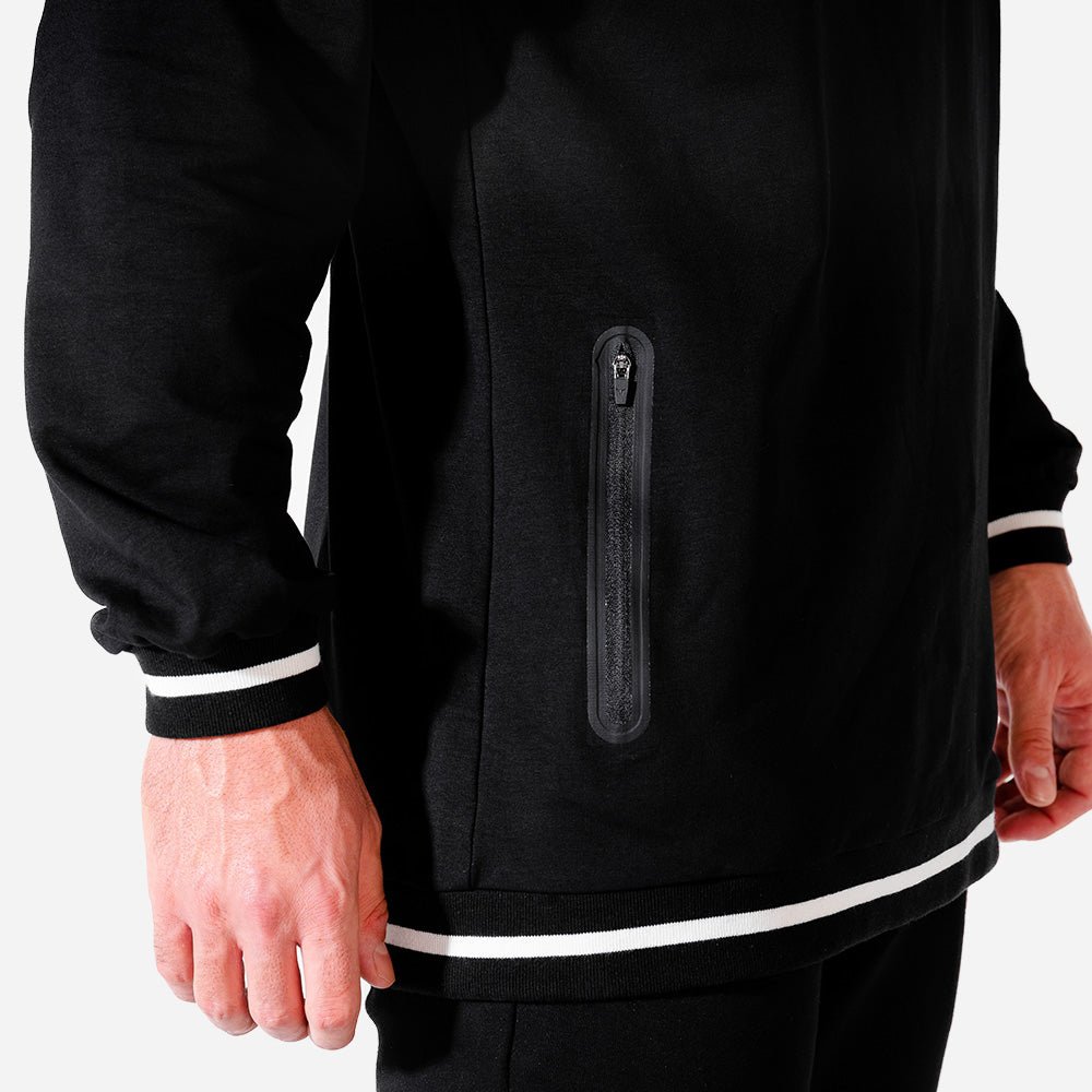 squatwolf-workout-shirts-for-men-hybrid-oversize-sweatshirt-black-gym-wear