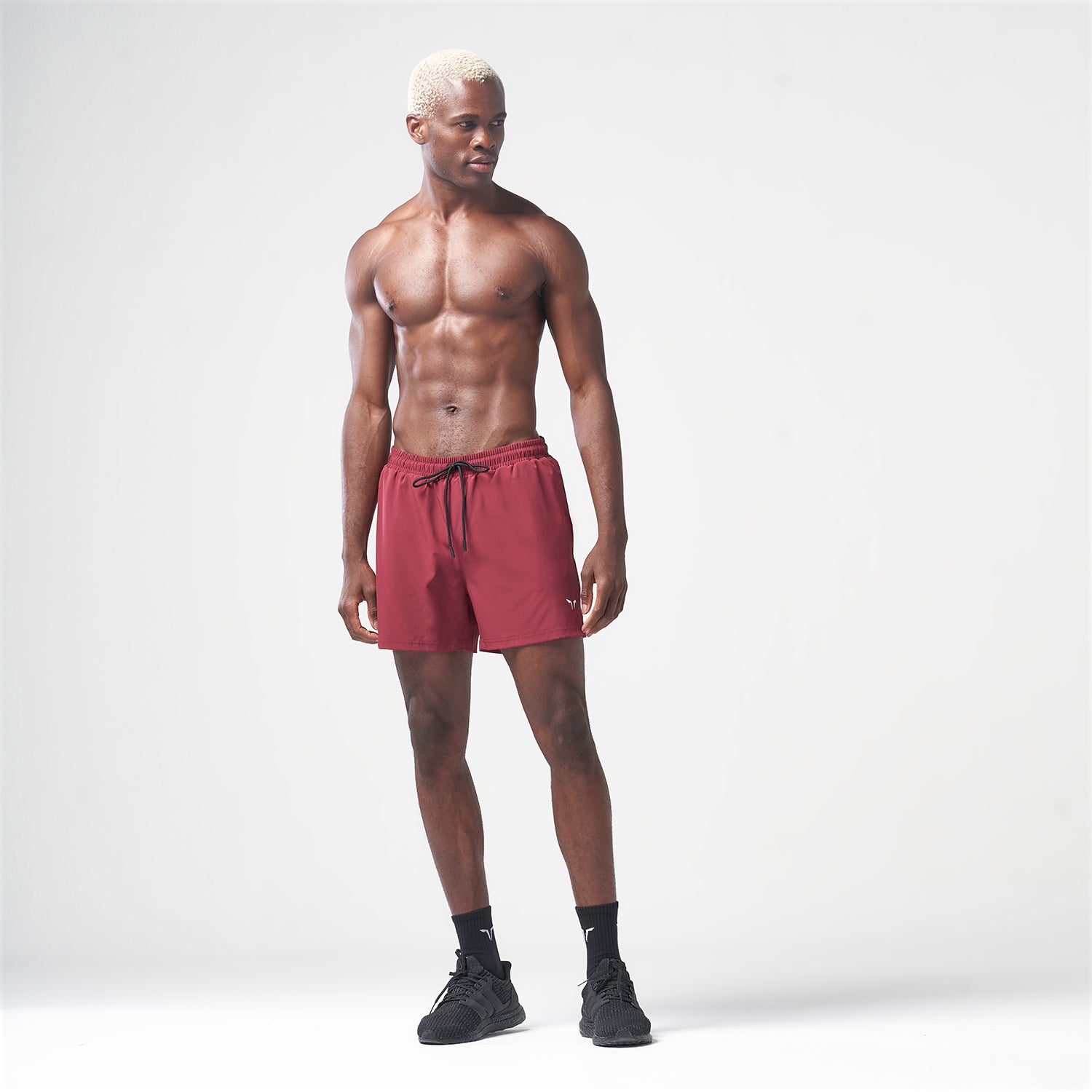 AE, Essential 5 Inch Shorts - Burgundy, Gym Shorts Men