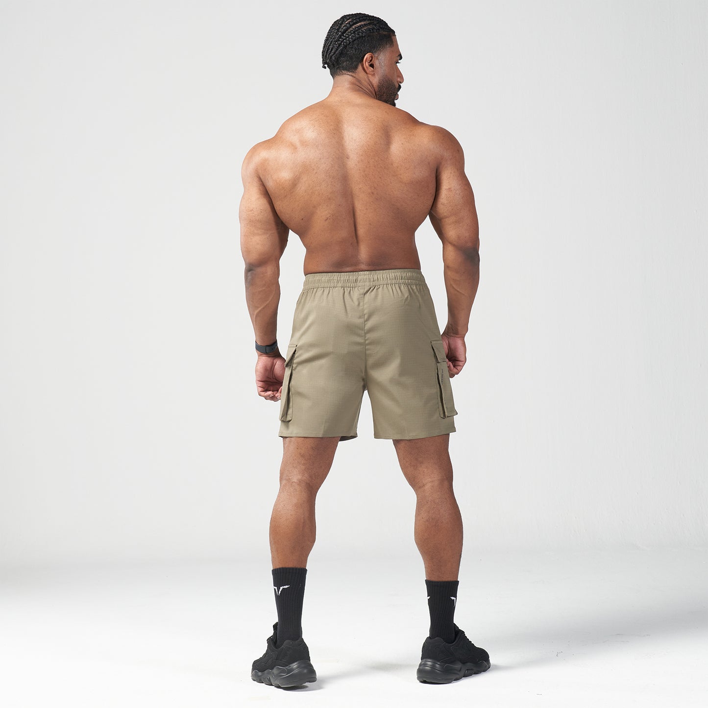 squatwolf-gym-wear-code-urban-cargo-shorts-deep-lichen-green-workout-short-for-men