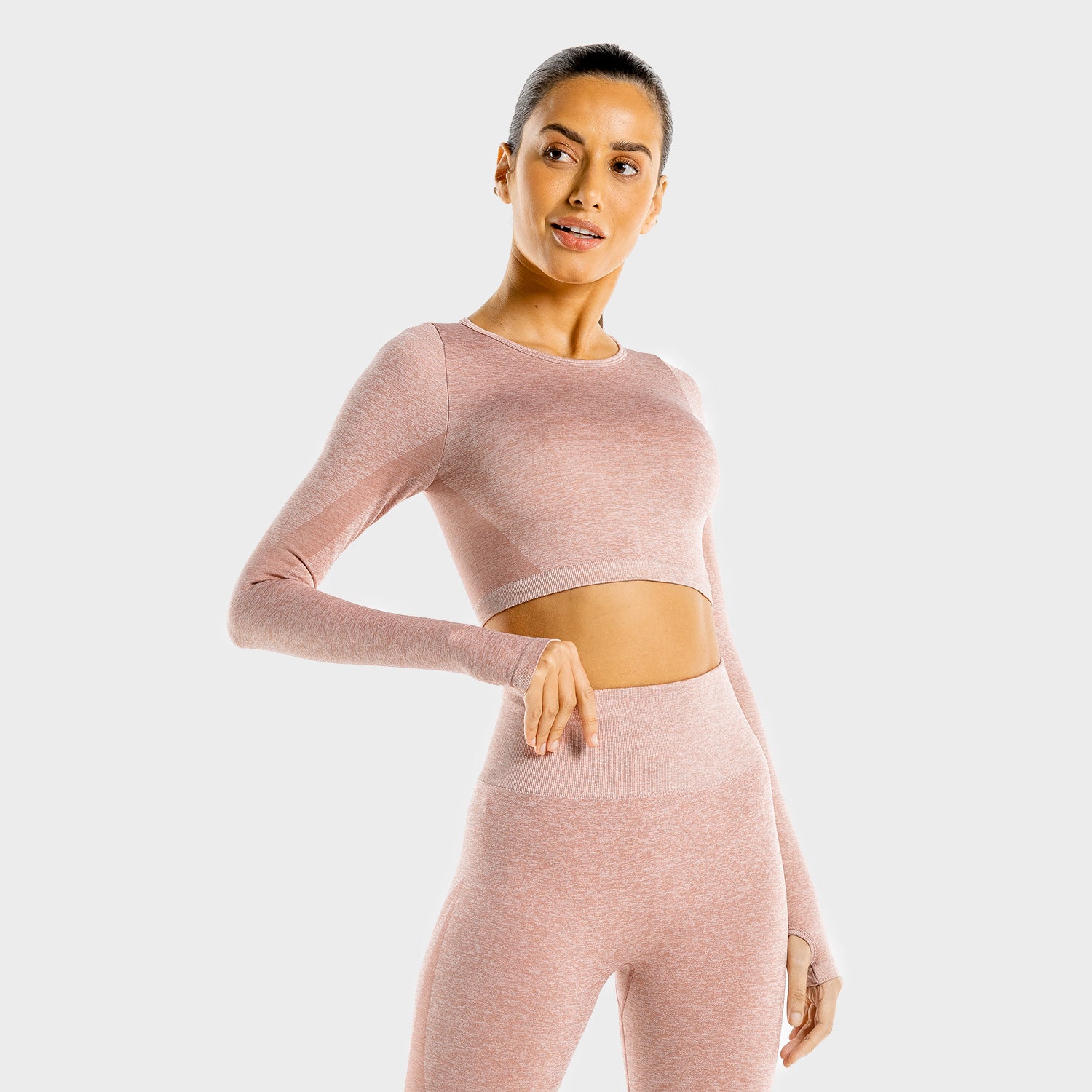squatwolf-gym-crop-tops-for-women-marl-seamless-crop-top-rose-gold-workout-clothes