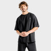 squatwolf-workout-shirts-for-men-luxe-oversize-tee-black-gym-wear