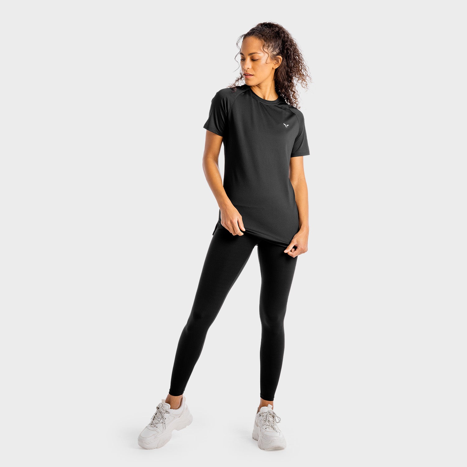 AE | Core Mesh Tee - Black | Workout Shirts Women | SQUATWOLF
