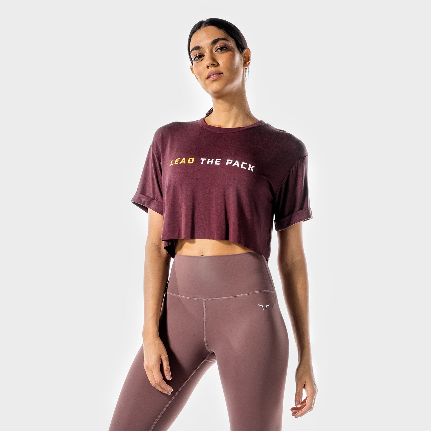 squatwolf-gym-t-shirts-for-women-the-pack-tee-plum-workout-clothes
