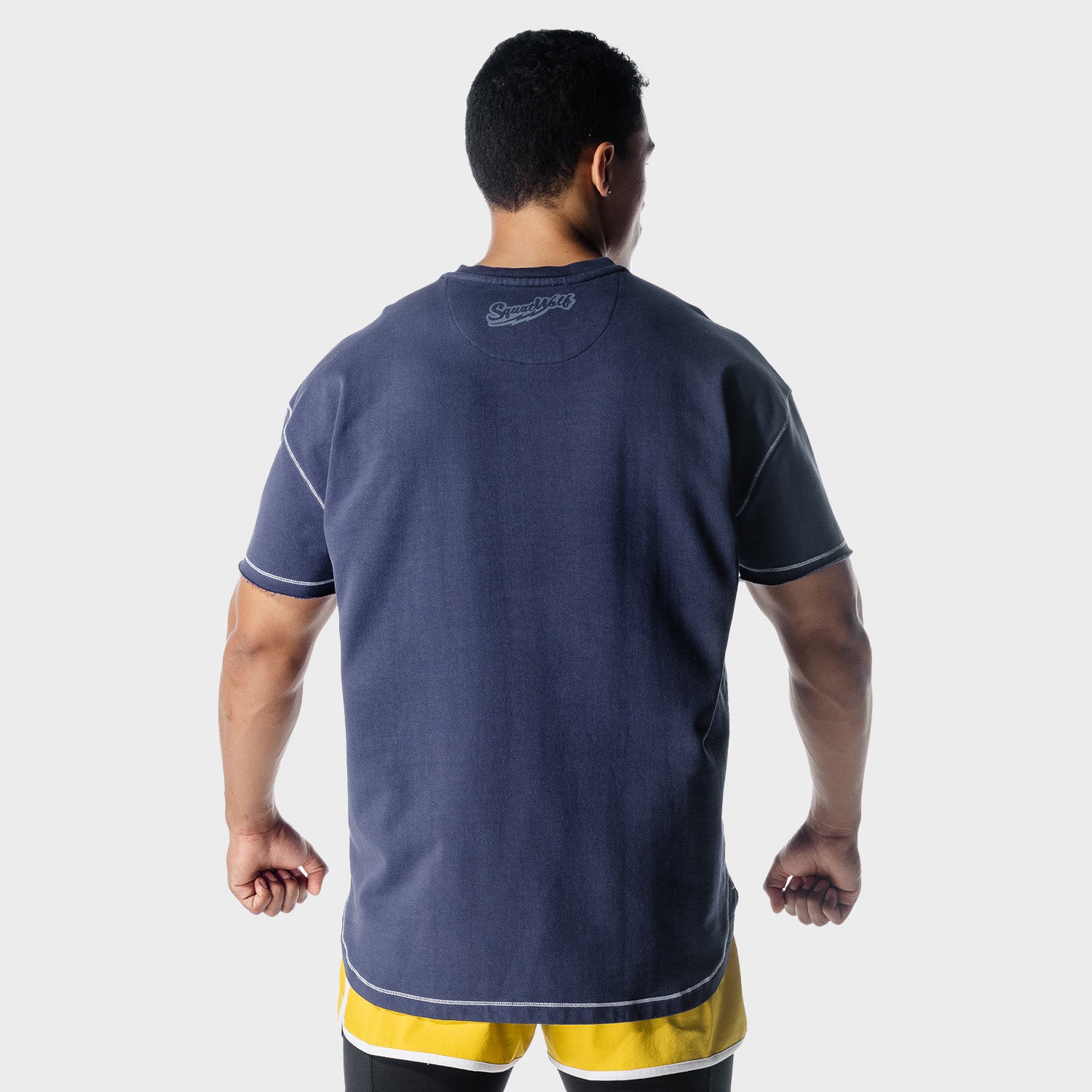 squatwolf-gym-t-shirts-golden-era-oversized-crew-t-shirt-patriot-blue-workout-clothes-for-men