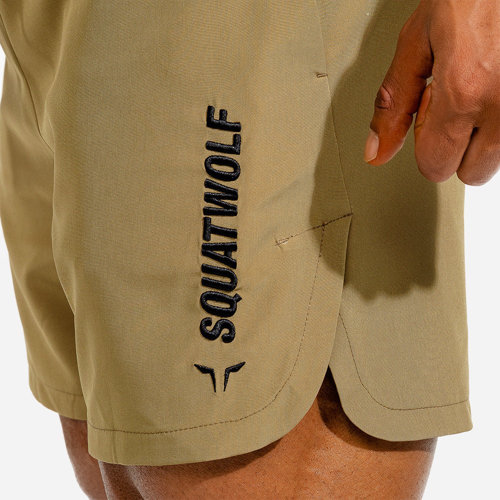 squatwolf-workout-short-for-men-warrior-shorts-taupe-gym-wear
