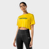 squatwolf-gym-t-shirts-for-women-iconic-crop-tee-yellow-workout-clothes