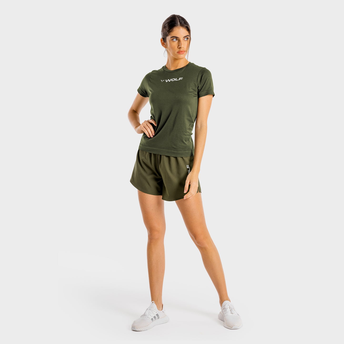 squatwolf-gym-t-shirts-for-women-primal-tee-khaki-workout-clothes