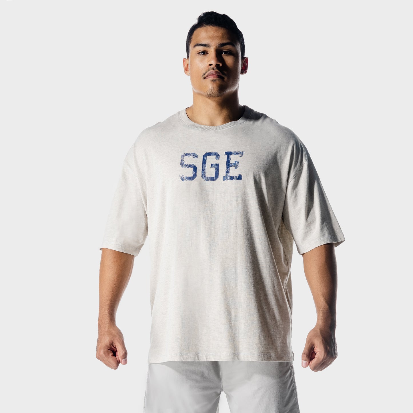 Gymshark Training Oversized T-Shirt - Light Grey Marl