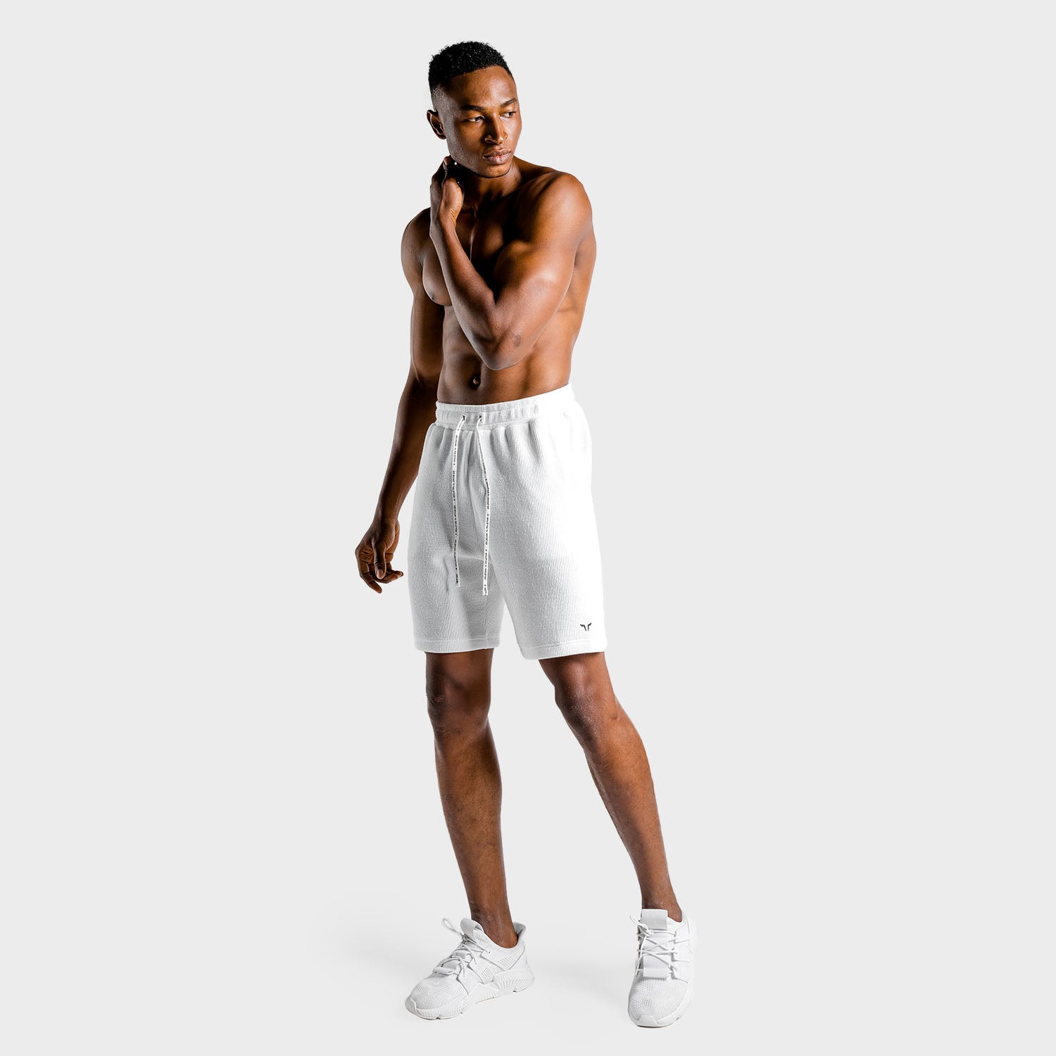 squatwolf-workout-short-for-men-luxe-shorts-white-gym-wear