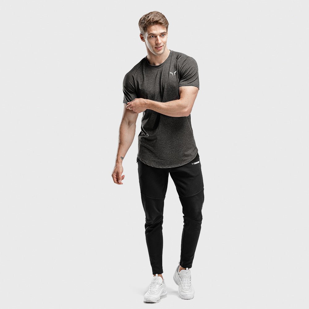 squatwolf-workout-shirts-for-men-melange-tee-brown-gym-wear