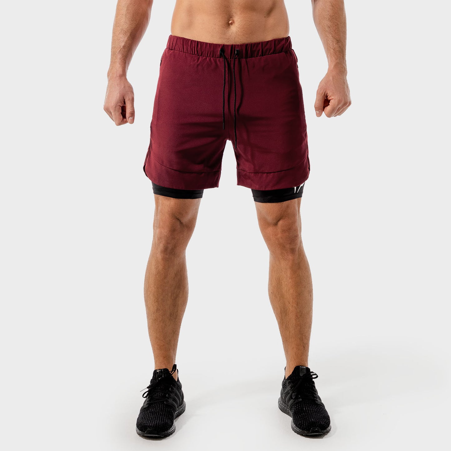 AE, Limitless 2-in-1 Shorts - Charcoal, Gym Shorts Men