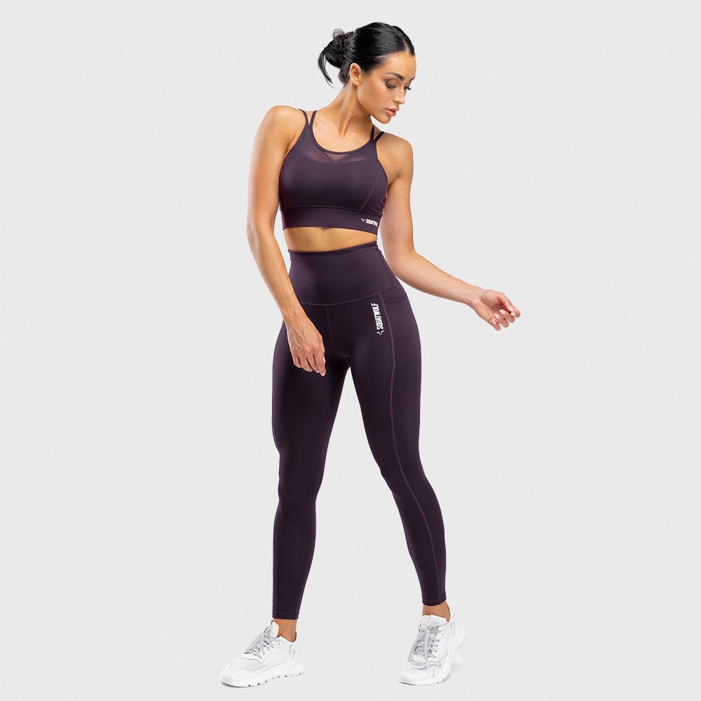 SQUATWOLF We Rise High Waisted Leggings - Beetroot