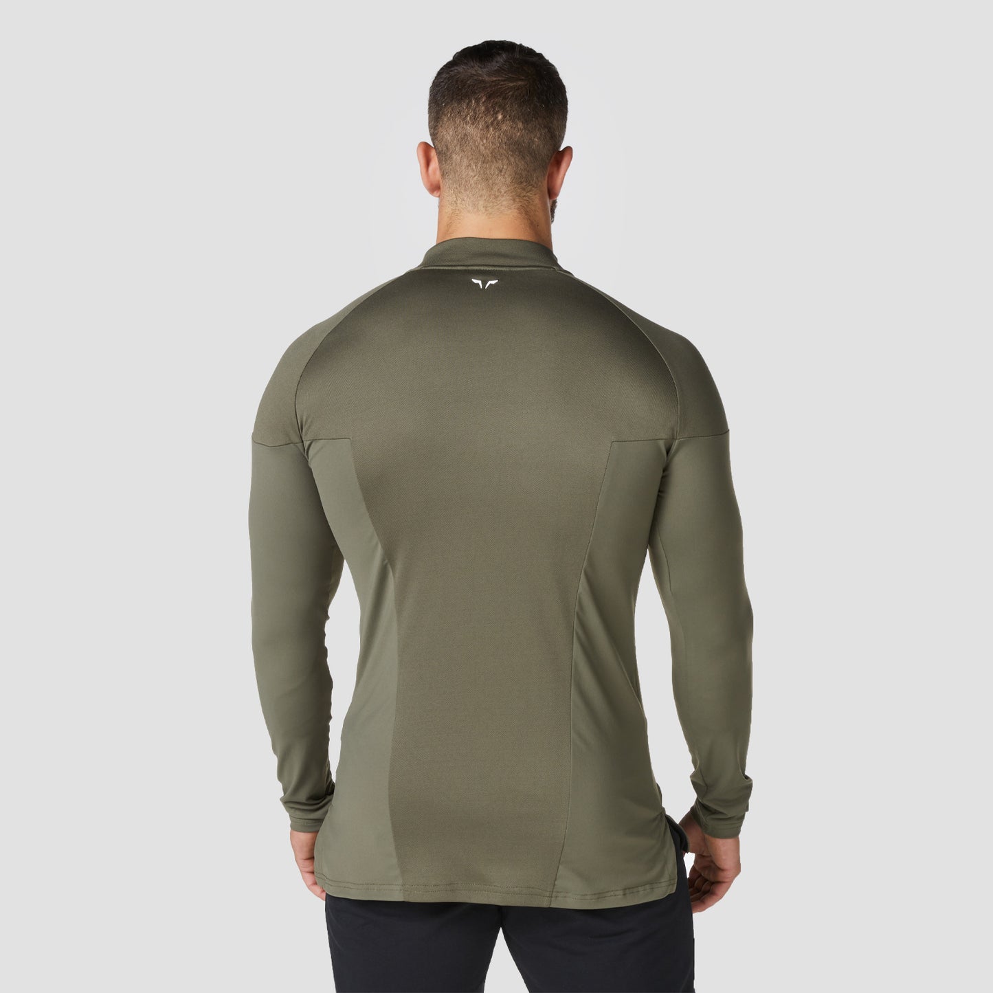 squatwolf-running-tops-for-men-core-running-top-khaki-long-sleeves-gym-wear