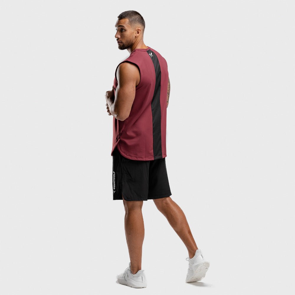 squatwolf-workout-tank-tops-for-men-warrior-tank-maroon-gym-wear