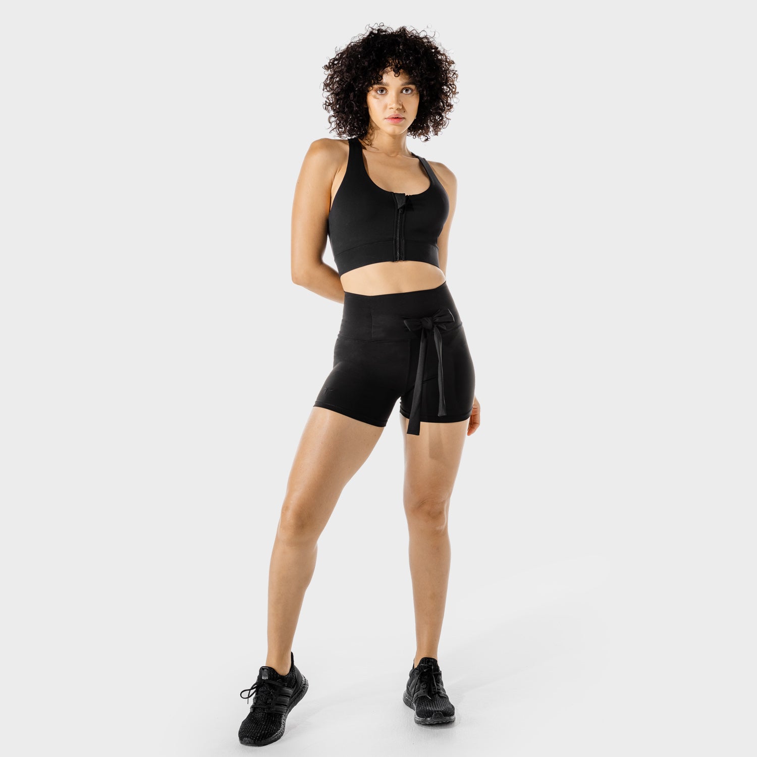 Women's gym shorts, black