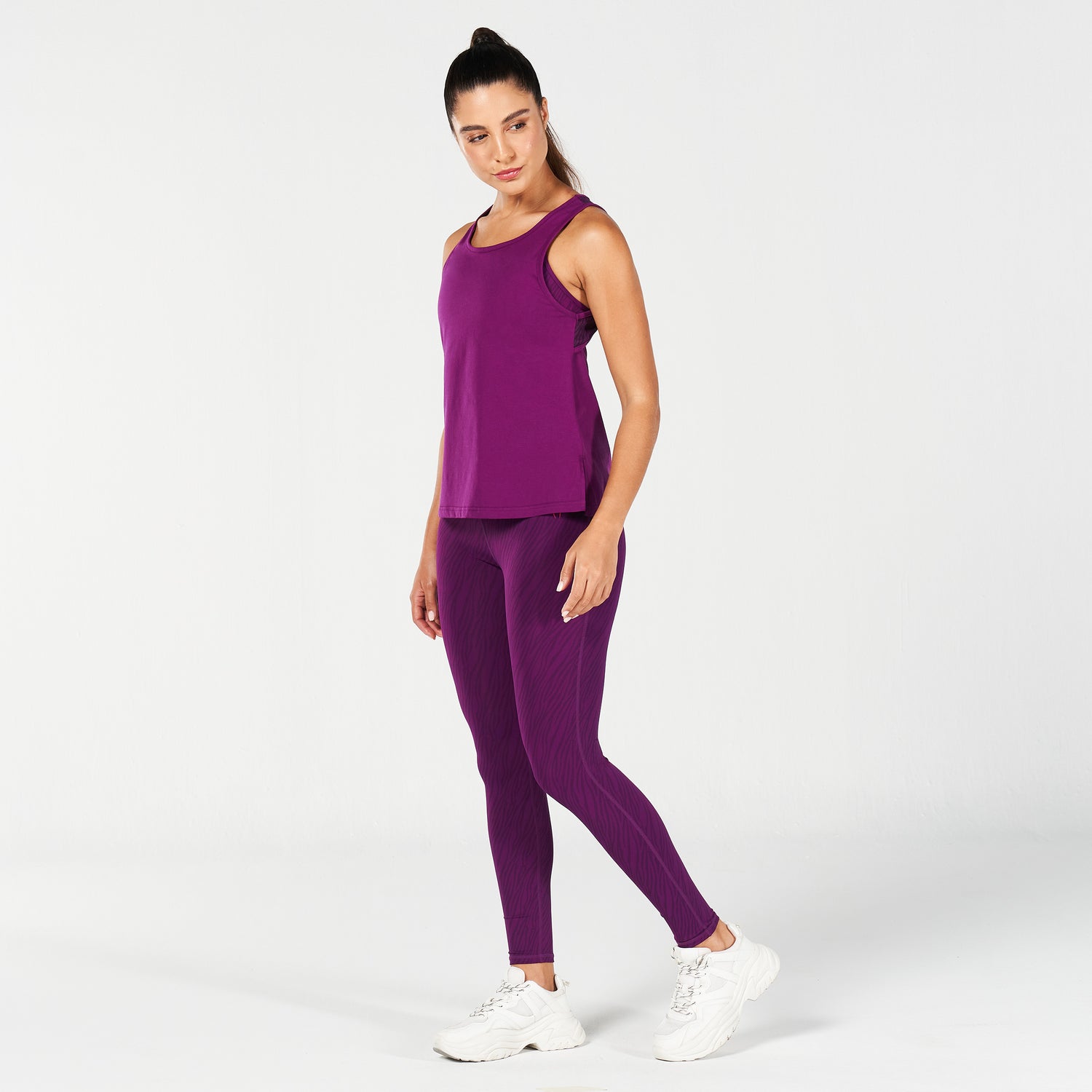 AE, Core Open Back Tank - Purple, Workout Tank Tops Women