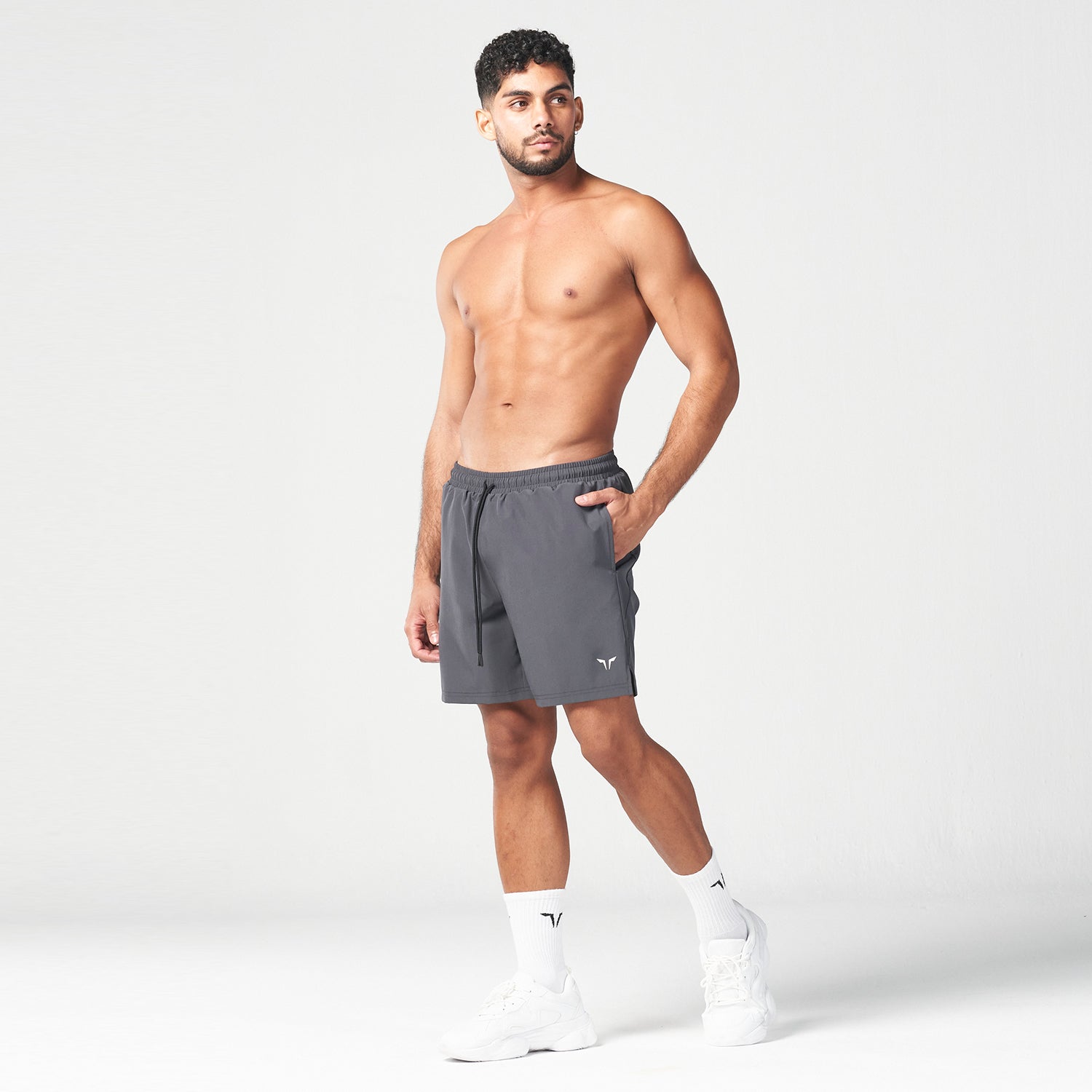 AE | Essential 7 Inch Shorts - Charcoal | Gym Shorts Men | SQUATWOLF