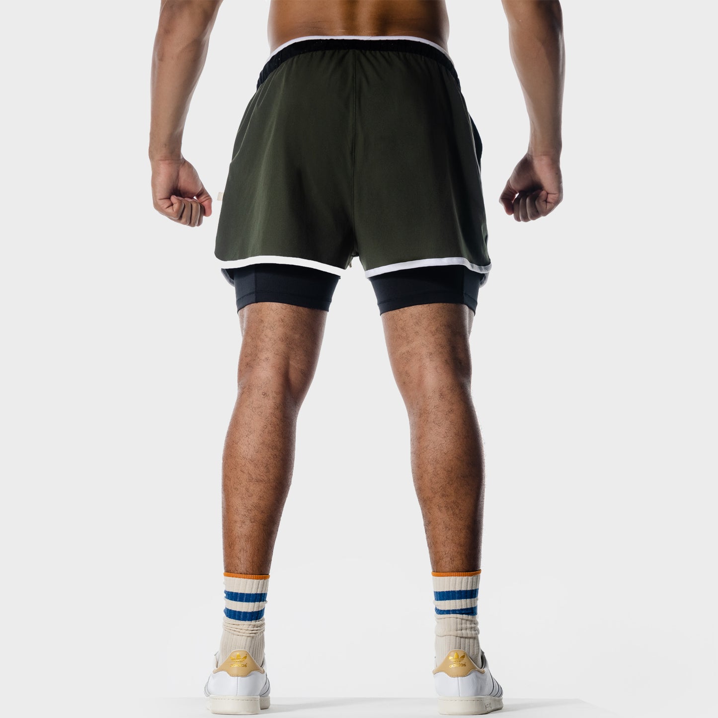 SQUATWOF-gym-wear-golden-era-2-in-1-shorts-green-workout-shorts-for-men