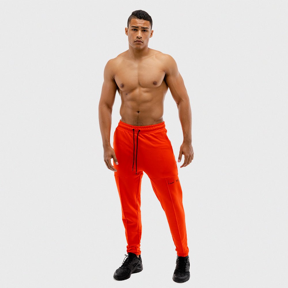 squatwolf-pants-for-men-vibe-jogger-pants-orange-workout-gym-wear