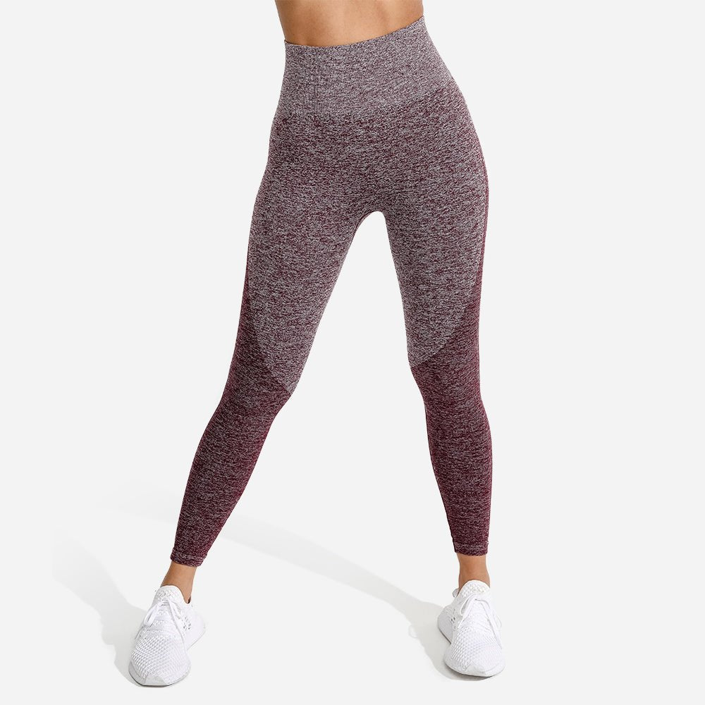 squatwolf-gym-leggings-for-women-marl-seamless-leggings-burgundy-workout-clothes