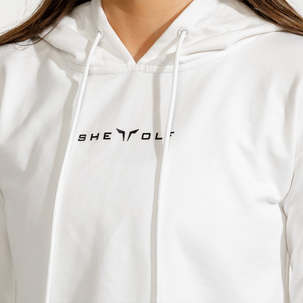 squatwolf-gym-hoodies-women-she-wolf-crop-hoodie-white-workout-clothes