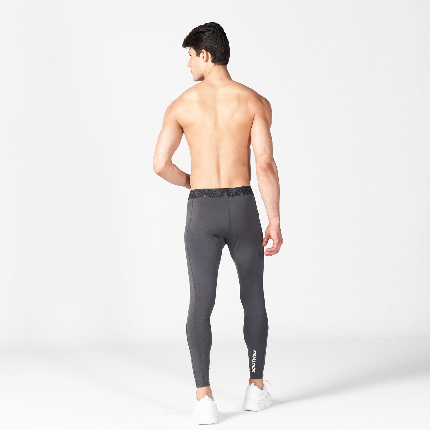 squatwolf-gym-wear-core-protech-tights-black-marl-workout tights-for-men