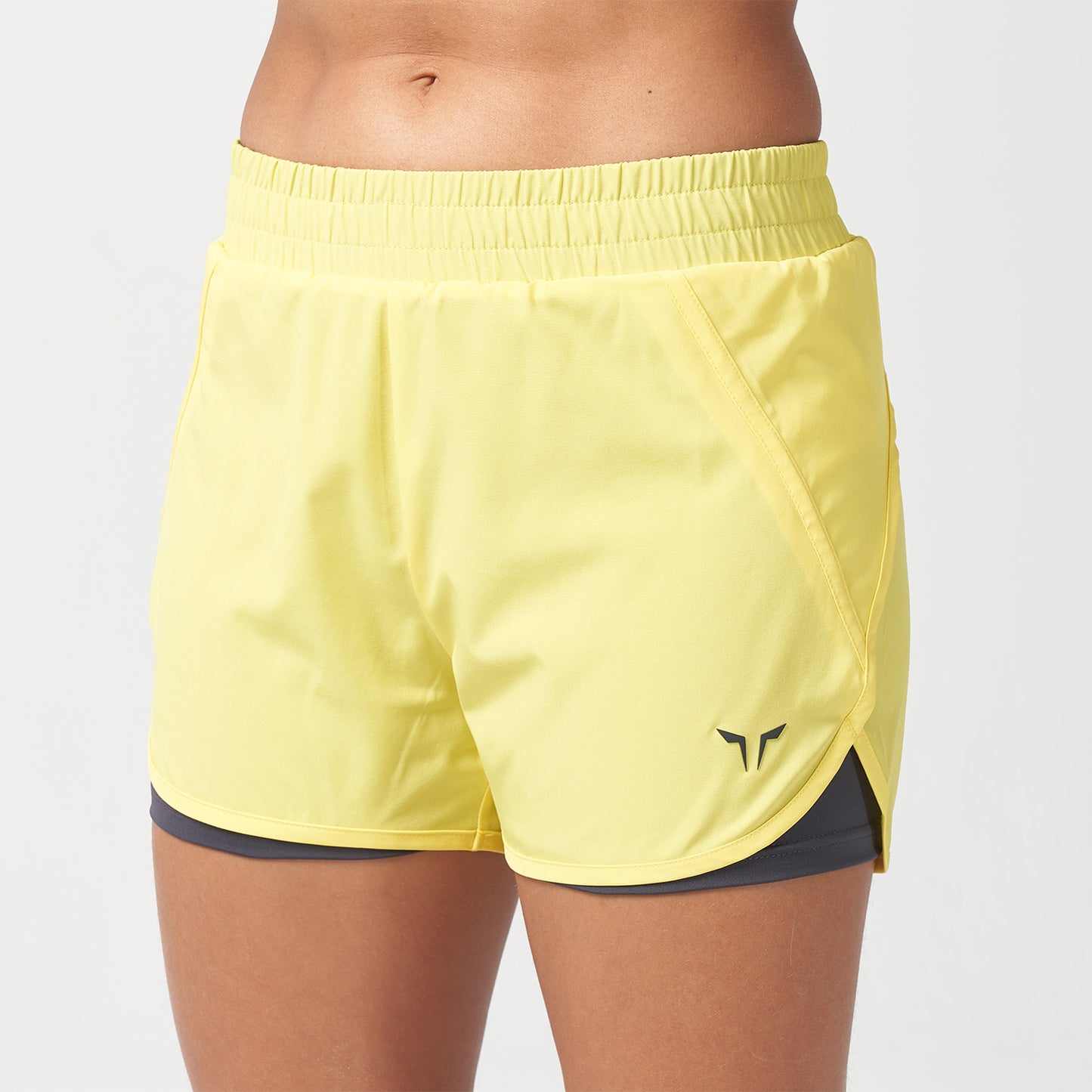 squatwolf-workout-clothes-lab360-never-stop-2-In-1-shorts-yellow-gym-shorts-for-women