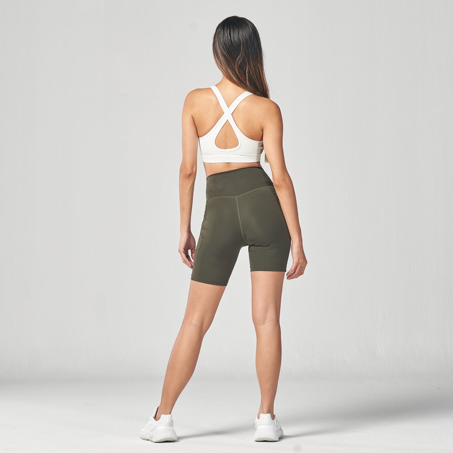squatwolf-workout-clothes-essential-7-cycling-short-khaki-gym-shorts-for-women