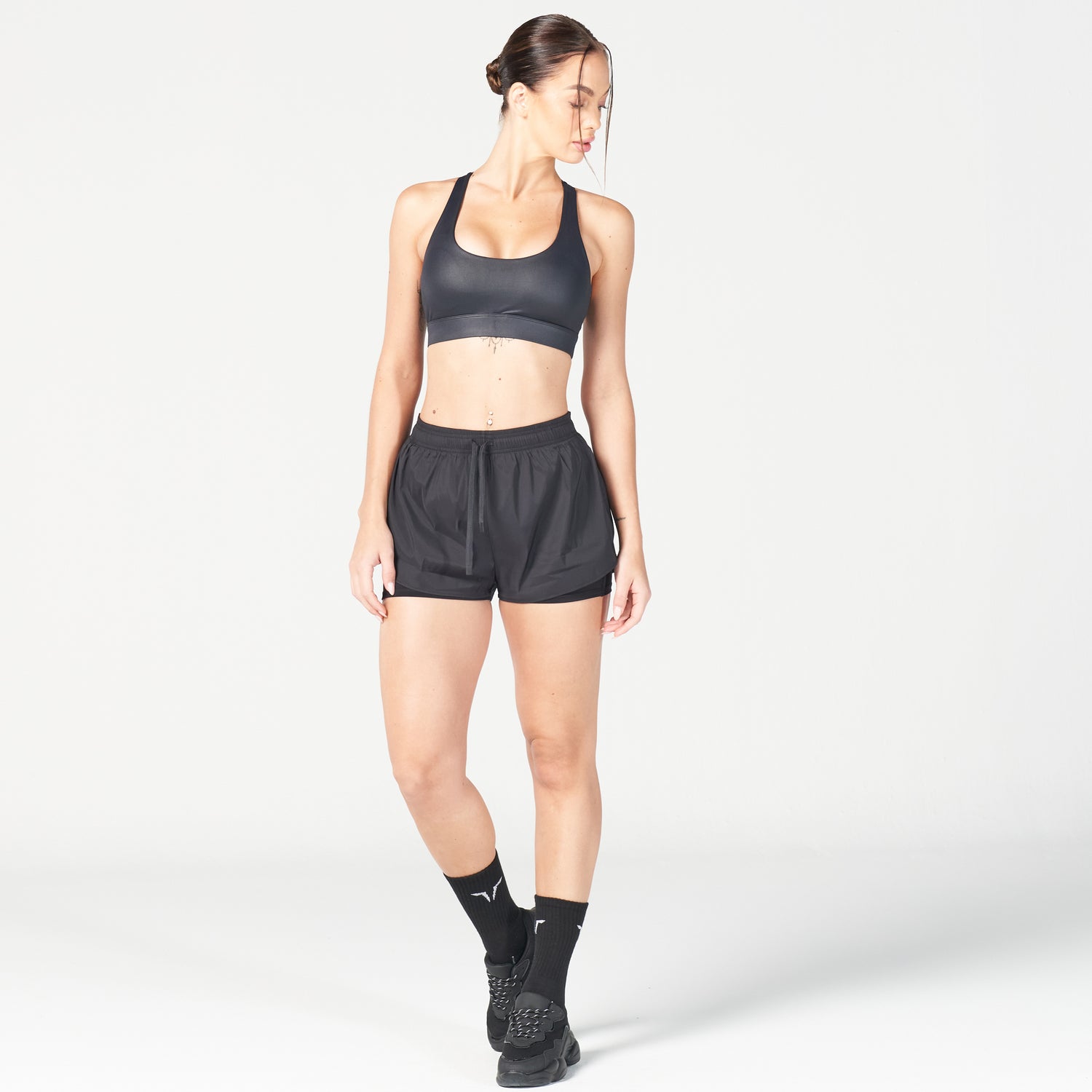 Women's Black Workout Shorts