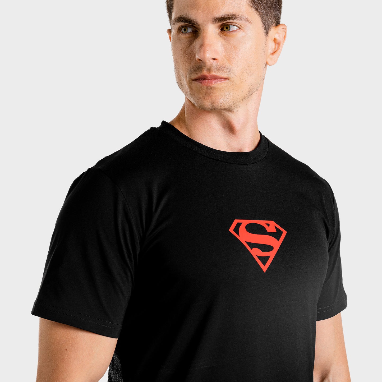 squatwolf-workout-shirts-for-men-superman-gym-tee-black-gym-wear