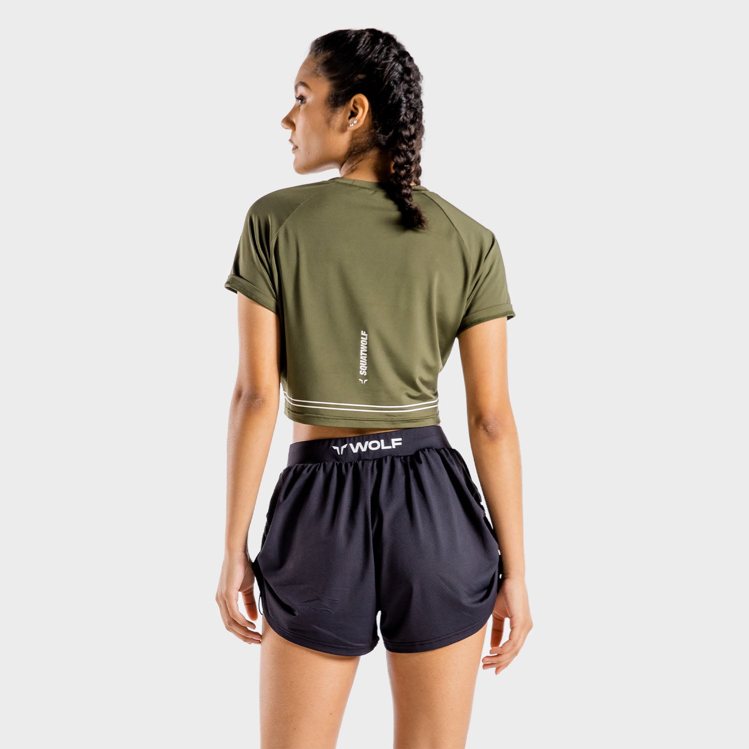 squatwolf-gym-t-shirts-for-women-flux-crop-tee-khaki-workout-clothes
