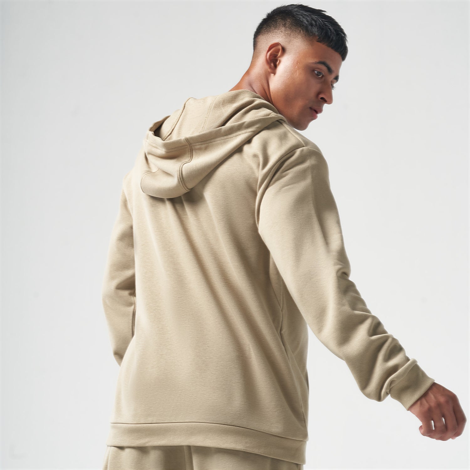 squatwolf-gym-wear-essential-zipped-hoodie-sand-workout-hoodie-for-men