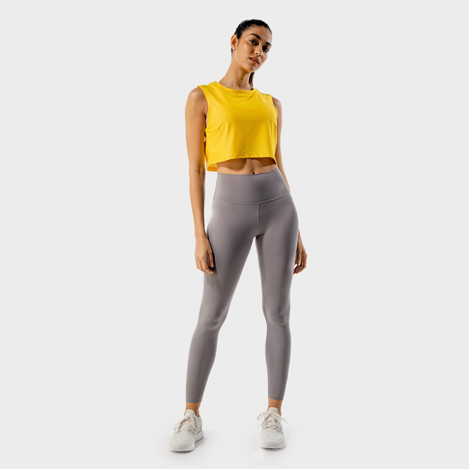 squatwolf-gym-t-shirts-for-women-limitless-crop-top-yellow-workout-clothes
