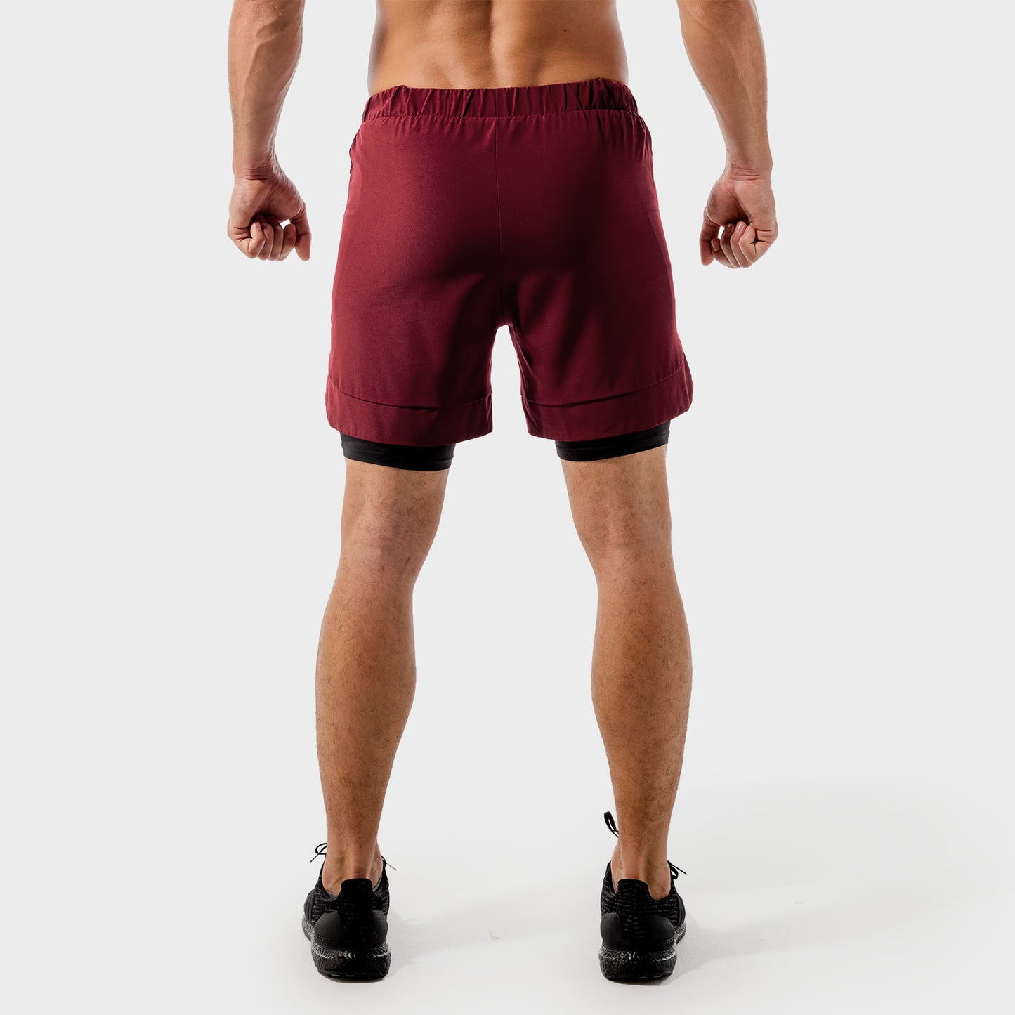 squatwolf-workout-short-for-men-limitless-2-in-1-shorts-maroon-gym-wear