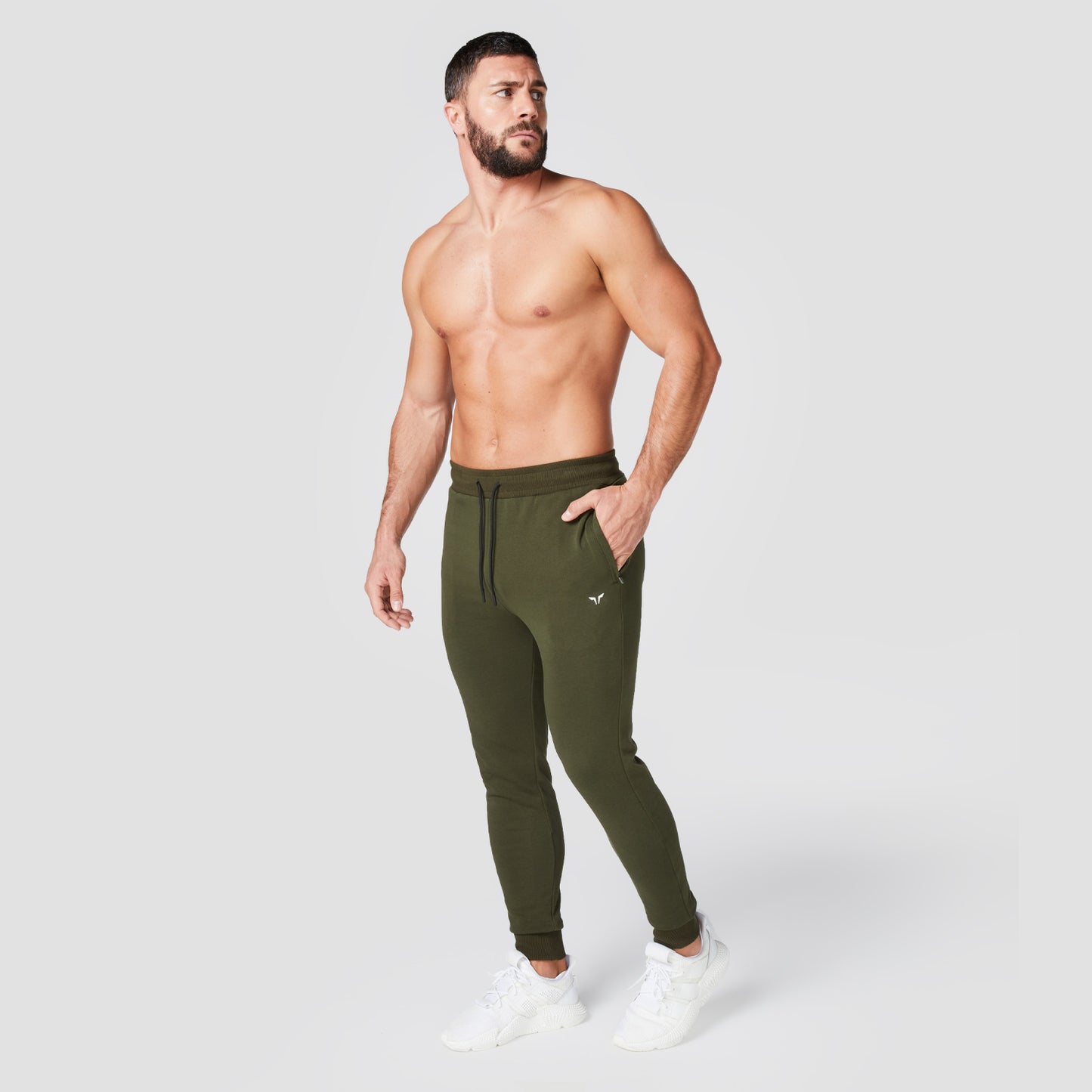 squatwolf-gym-wear-core-cuffed-joggers-khaki-marl-workout-pants-for-men