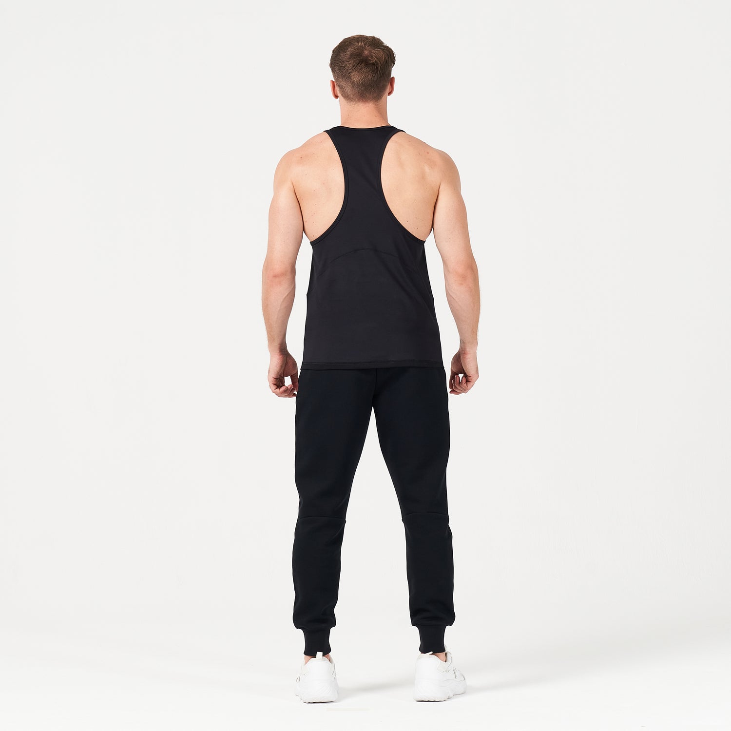 squatwolf-gym-wear-hype-tank-white-with-black-panel-stringer-vests-for-men