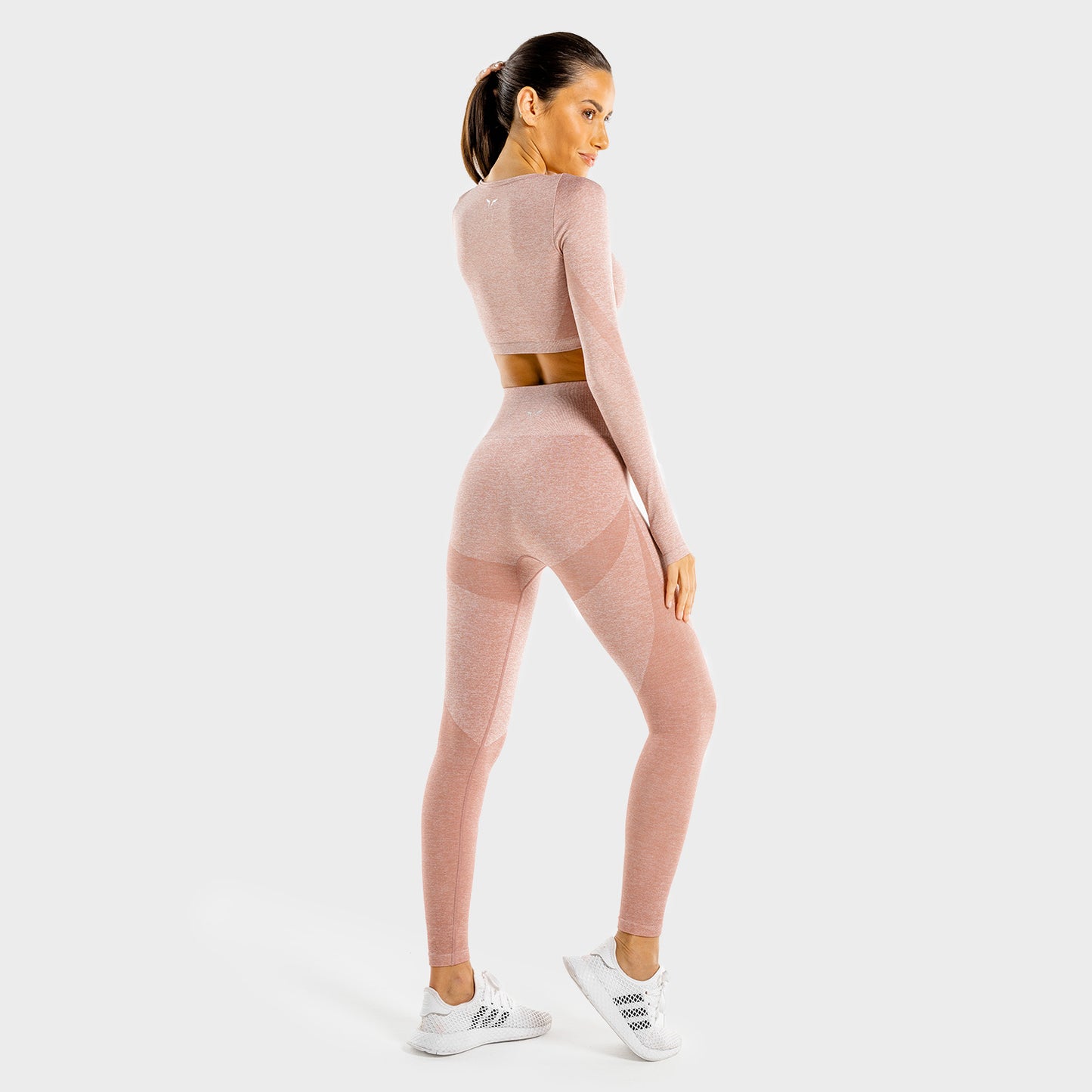 squatwolf-gym-leggings-for-women-marl-seamless-leggings-rose-gold-workout-clothes