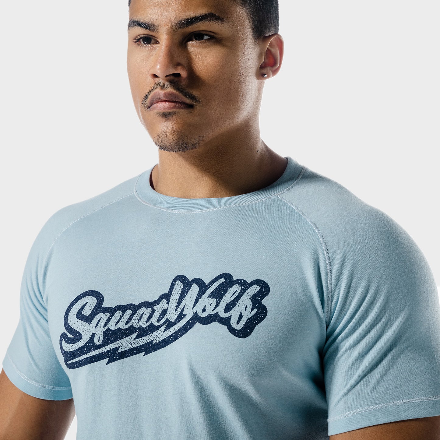 squatwolf-gym-t-shirts-golden-era-one-up-t-shirt-bluebell-workout-clothes-for-men