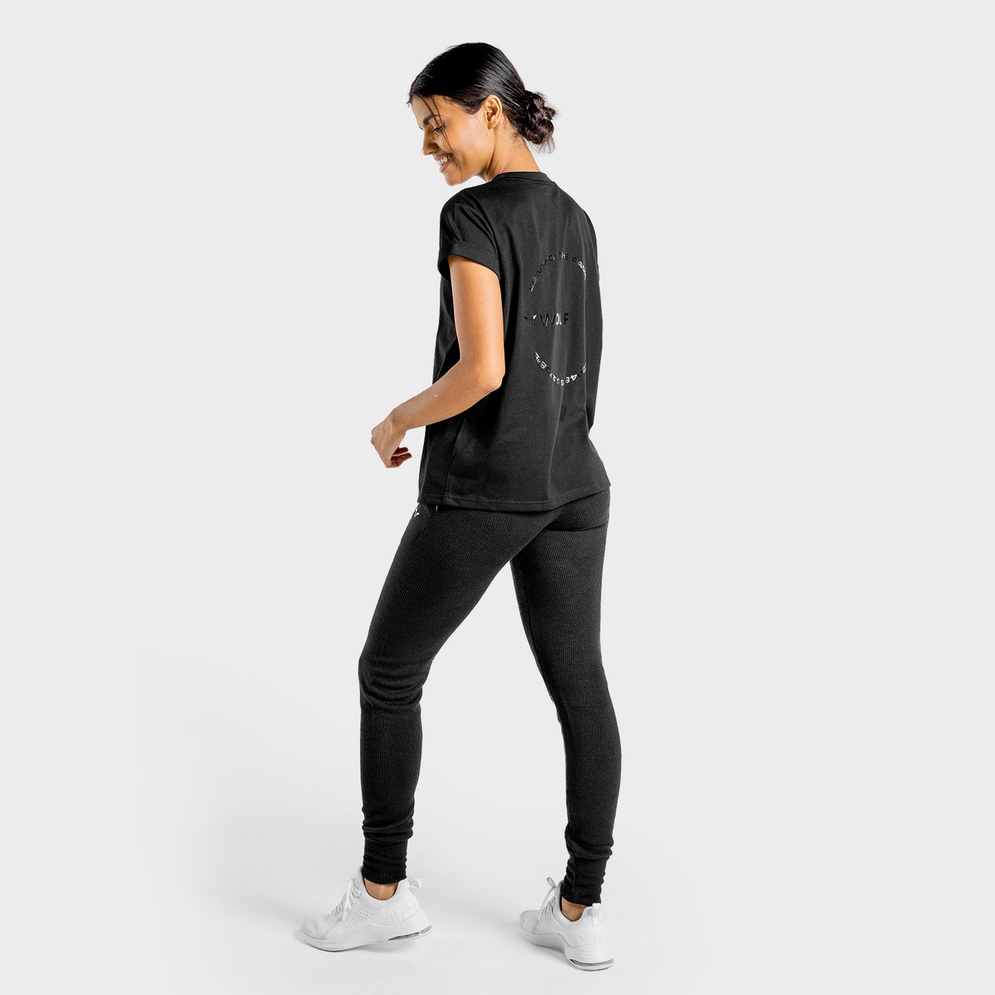 squatwolf-gym-t-shirts-for-women-luxe-oversize-tee-black-workout-clothes