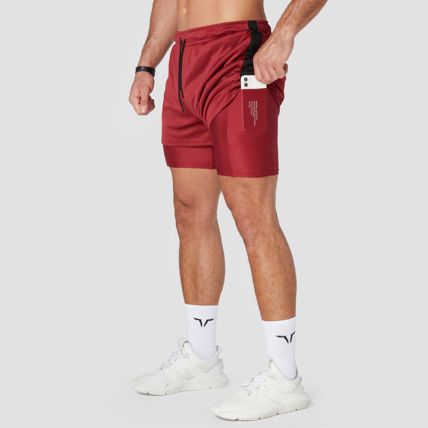 squatwolf-gym-wear-hybrid-performance-2-in-1-shorts-maroon-workout-shorts-for-men