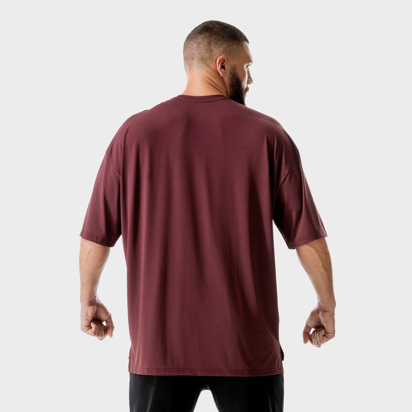 squatwolf-gym-wear-lab-360-oversized-tee-maroon-workout-shirts-for-men