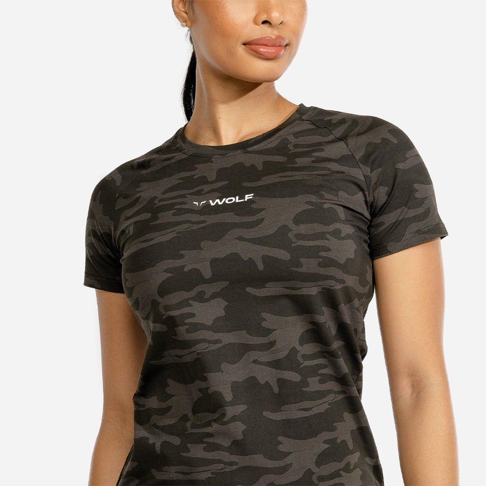 squatwolf-gym-t-shirts-for-women-evolve-tee-camo-workout-clothes
