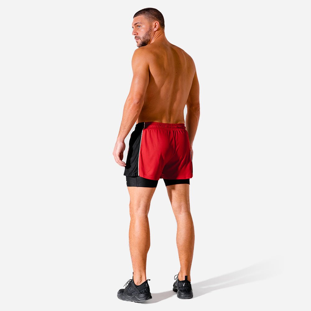 squatwolf-workout-short-for-men-hybrid-2-in-1-red-shorts-gym-wear