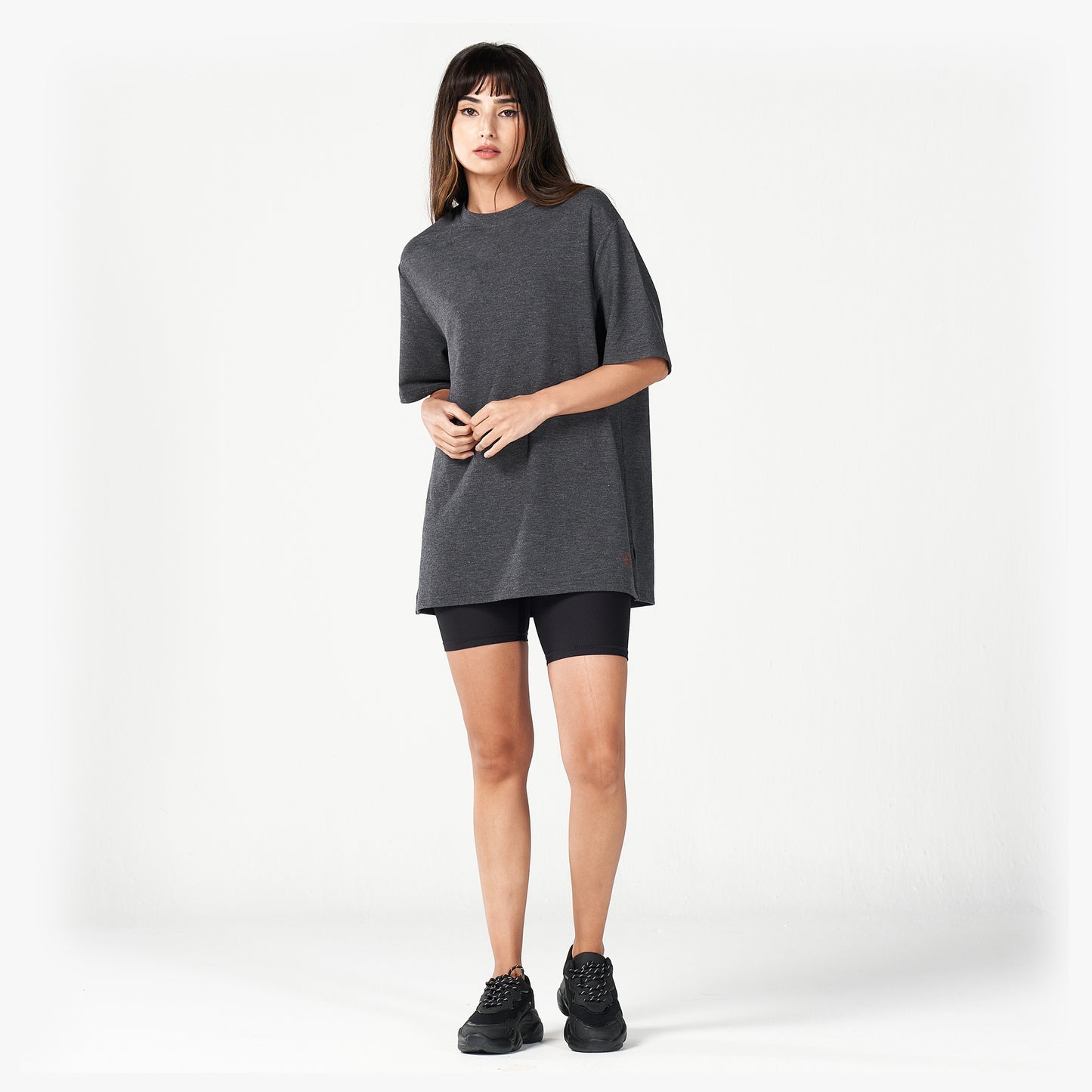 squatwolf-workout-clothes-code-oversized-live-in-tee-black-marl-gym-t-shirts-for-women
