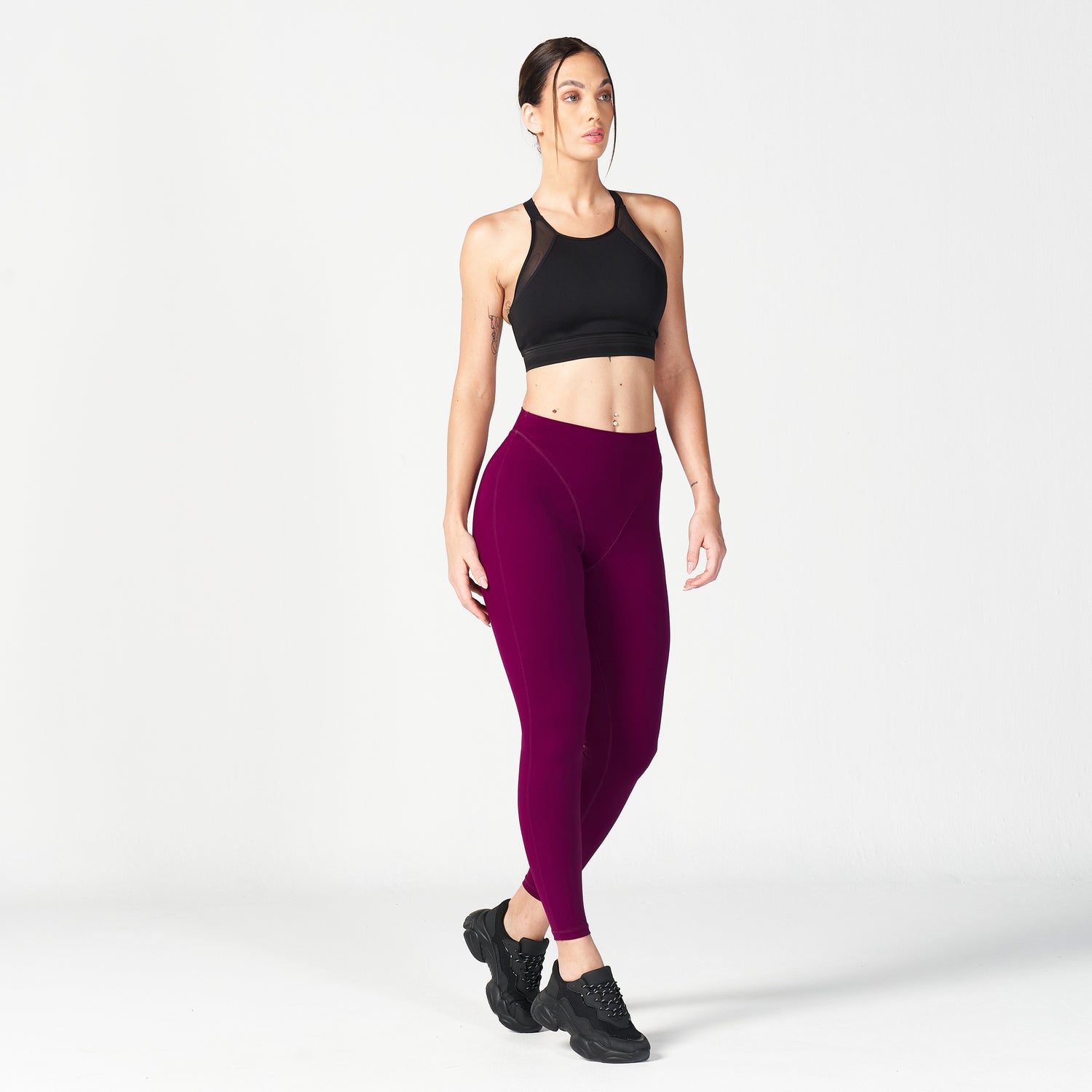 AE, Core V-Cropped Leggings - Purple, Workout Leggings Women