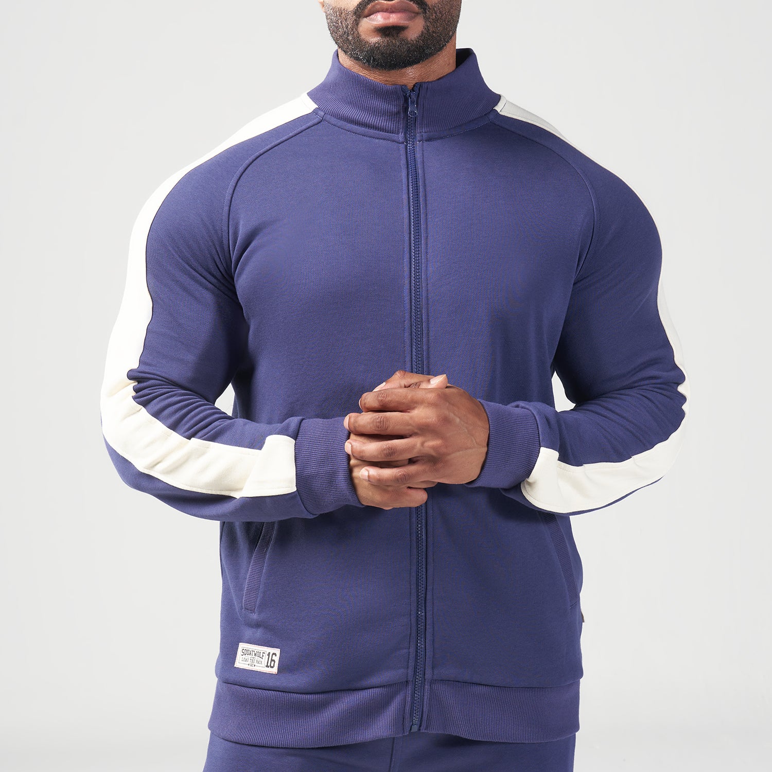 squatwolf-gym-wear-golden-era-retro-jacket-patriot-blue-workout-hoodies-for-men