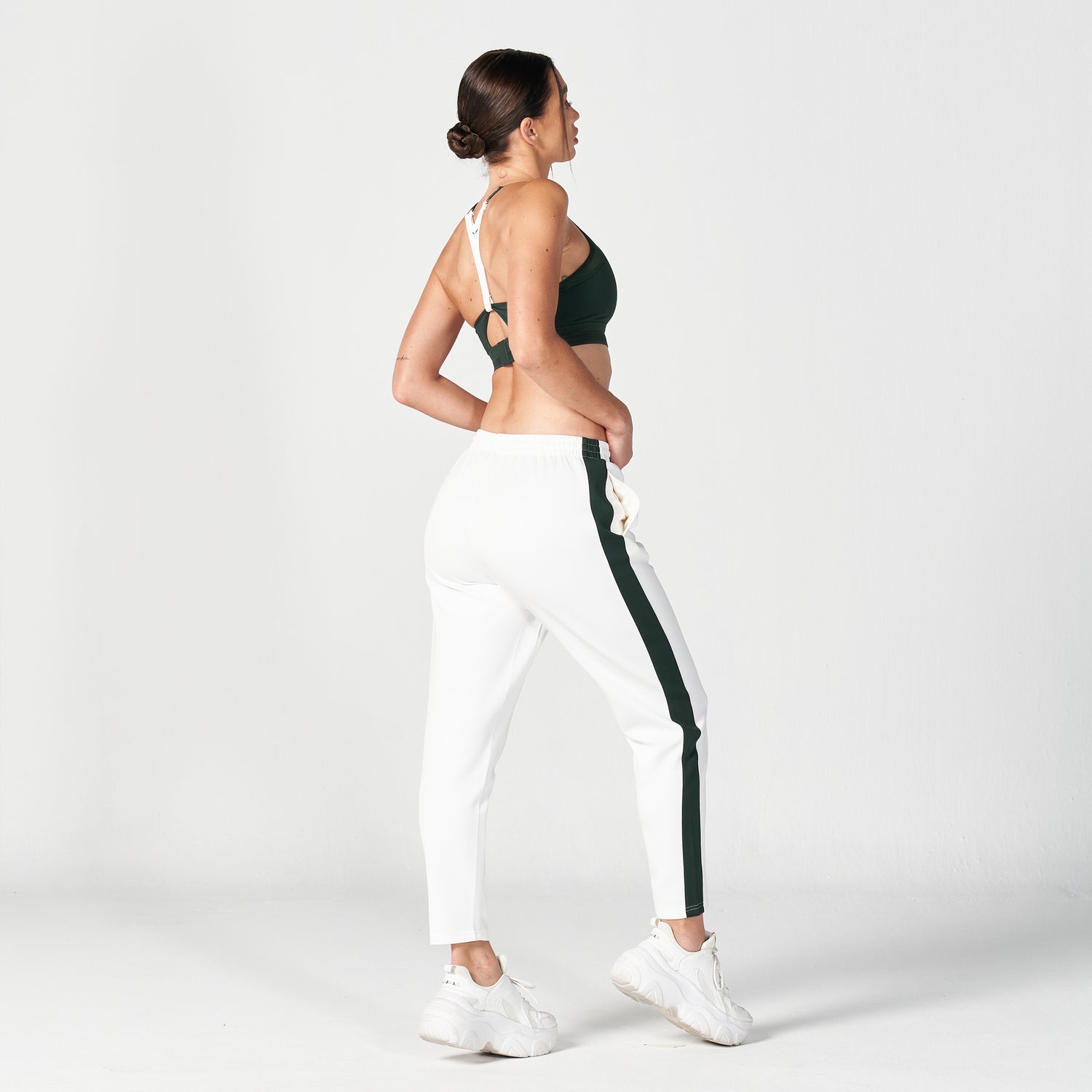 AE, Core Tapered Pants - Pearl White, Workout Pants Women